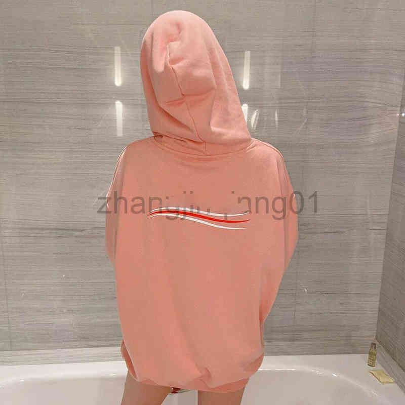 Designer Balanciagas Hoodie Vintage Fashion Autumn Winter Style B Paris European American Cotton Hooded Terry Sweater Women's And Men's-image-789292648