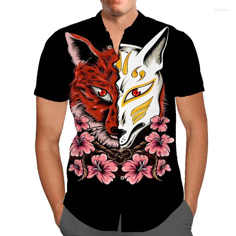 

Men's Casual Shirts Summer Hawaiian Style Men's Beach Resort Shirt Loose Print Plus Size TxuMen's Quin22, Auburn