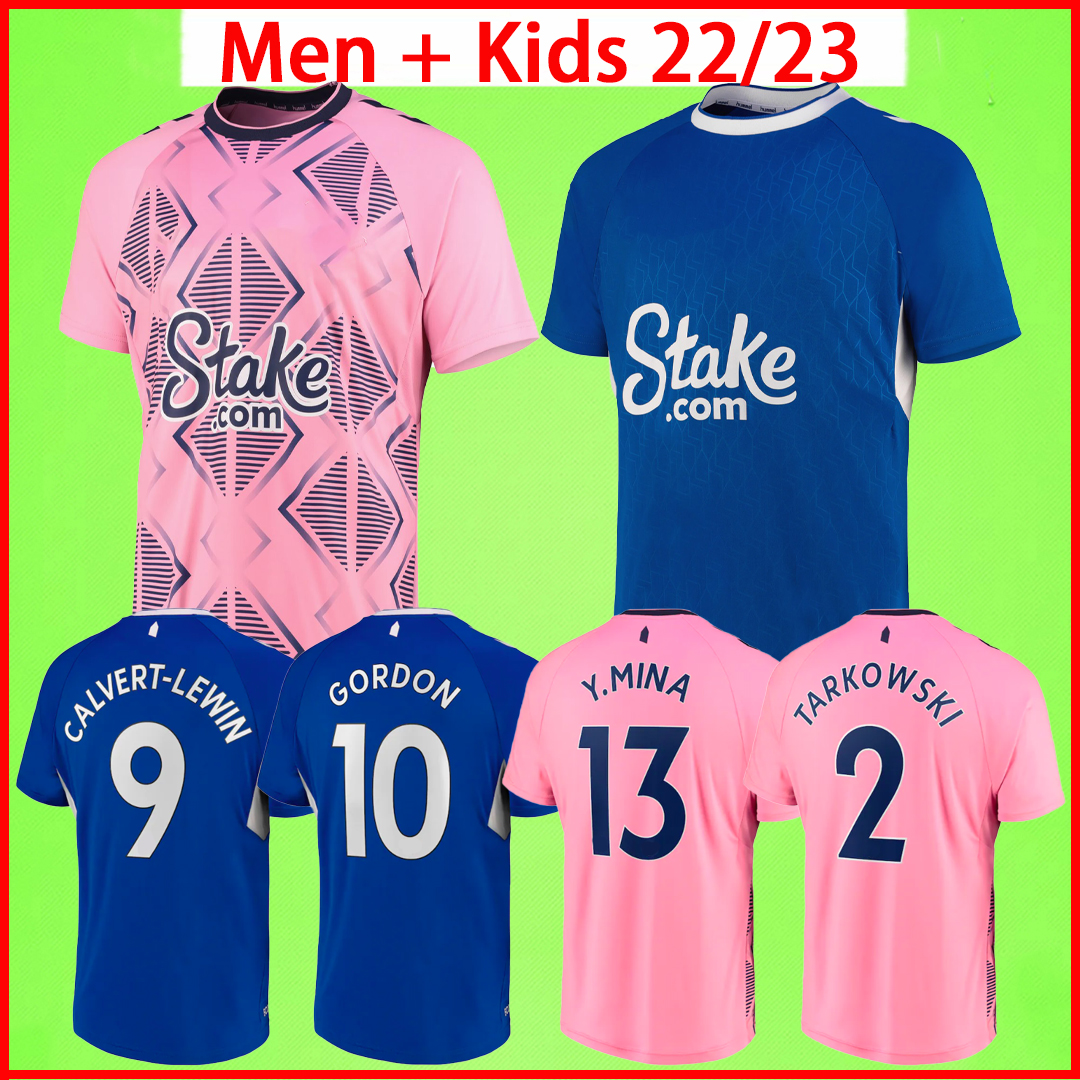 

22 23 Soccer Jersey MCNEIL #7 GORDON TARKOWSKI GRAY CALVERT-LEWIN TOWNSEND KEANE 2022 2023 Football Shirt men uniform kids kit Maillot de foot home away third, 22/23 away