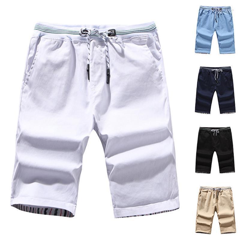 

Men's Shorts Men's Cotton Polyester Mens Summer Breathable Solid Color Linen Trousers Fitness Shopping Trip Streetwear -5xlMen's, Black