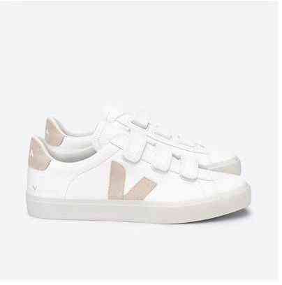 

Veja fashion Recife series low top small white shoes men's and women's shoes casual leather board shoes for lovers, Blue tail dotted line v