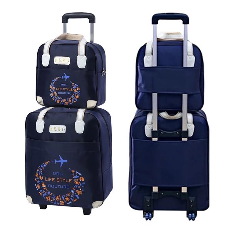 

Suitcases Rolling Luggage Travel Bag On Wheels Trolley Suitcase With Handbag Go Shopping For Girls&Women Boarding SetSuitcases