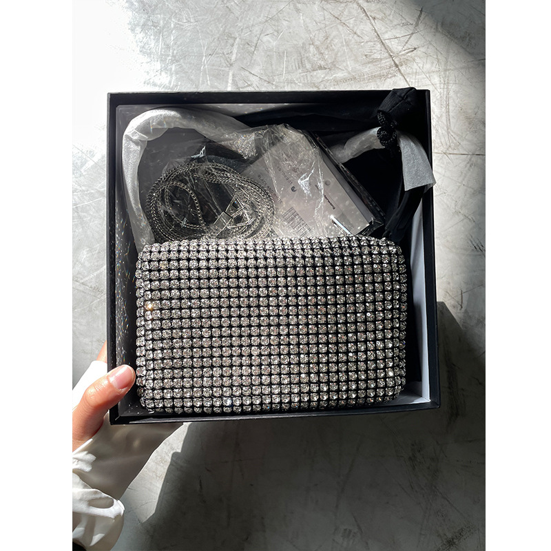 

Sparkle Shoulder Bags Women Rhinestone Heiress Handbag Chain Bag Luxurys Designers Bags Wallet Handbags Cross Body Purses Crossbody 2206141, Black