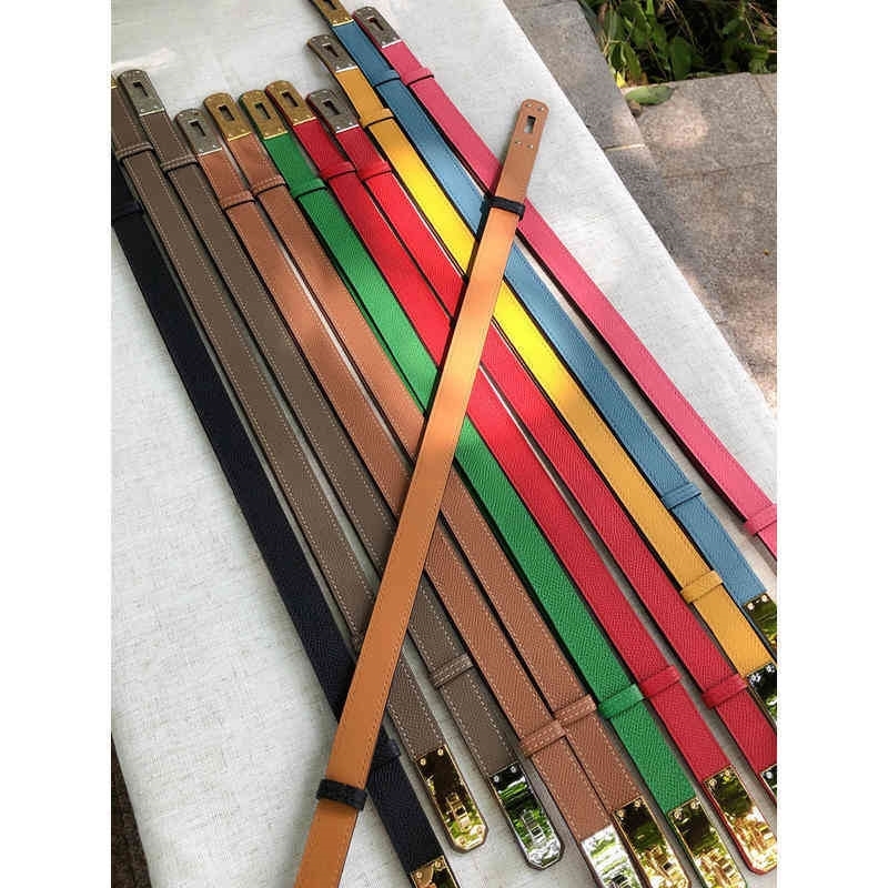 

Net leather Luxury red Belt same Kelly fashion pants belt women's skinny jeans with skirt XYM95V5, Black