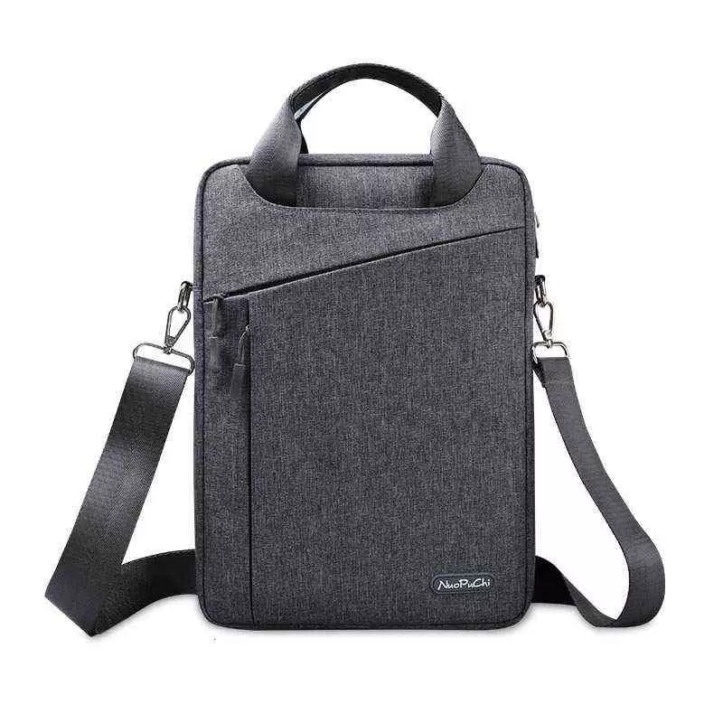 

Briefcases Computer 13 Inch Vertical Busins Hand Nylon Cloth Men's File Bag Single Shoulder Msenger Briefcase