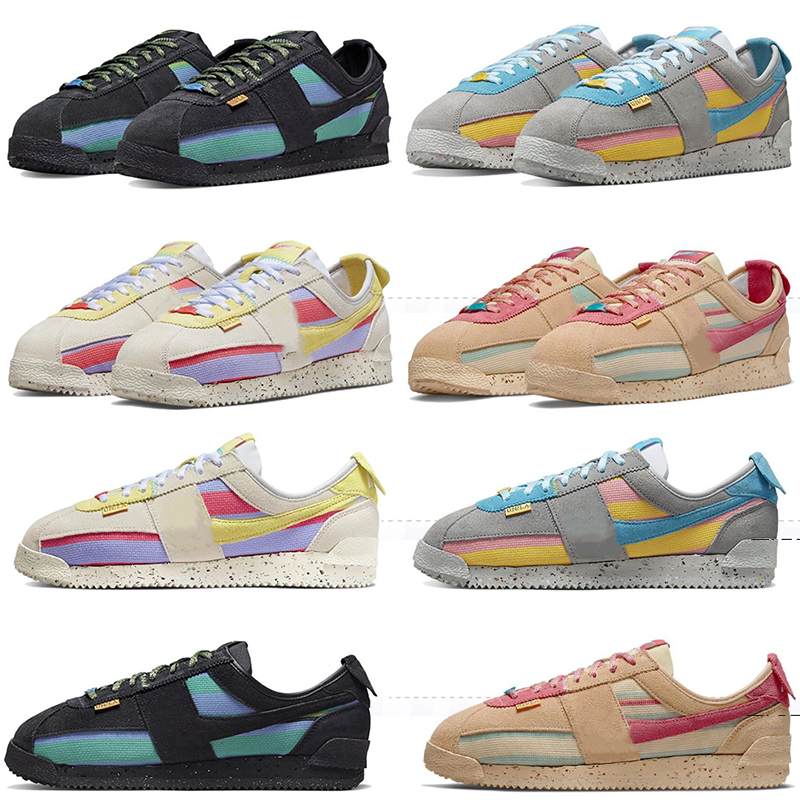 

2022 Unions la Cortez running shoes for men women Unions Cortezs Off Noir Lemon Frost Sesame Light Smoke Grey nylon mens trainers sports sneakers runners size 36-45, A5 36-45
