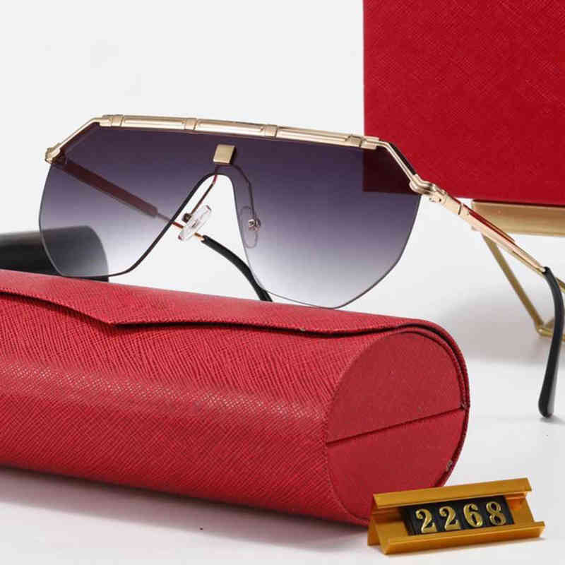 

New Fashion Sunglasses With UV Protection for Men Oval Metal Full Frame popular Top Quality Come With Case classic sunglasses