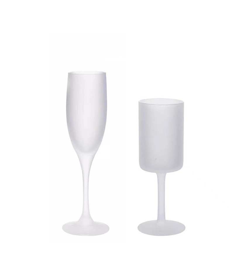

6oz 9oz Sublimation Red Wine Glass Goblet Frosted Glasses Wine Beer Cup Champagne Flutes Tumbler