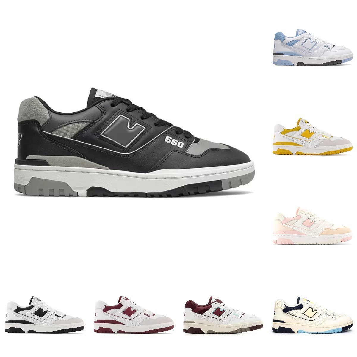 

Designer Casual NB Sneakers Low Running Shoes Trainers Outdoor Fashion 550 Footwear Navy Blue Syracuse UNC White University Blue Sea Salt Coach S50, Shua