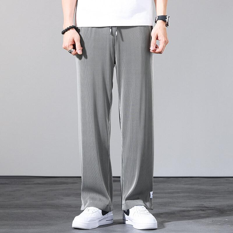 

Men's Pants Men's Trousers Icy Breathable Spring / Summer 22 Loose Large Ice Silk Harun Casual Versatile Trendy MenMen's, Black