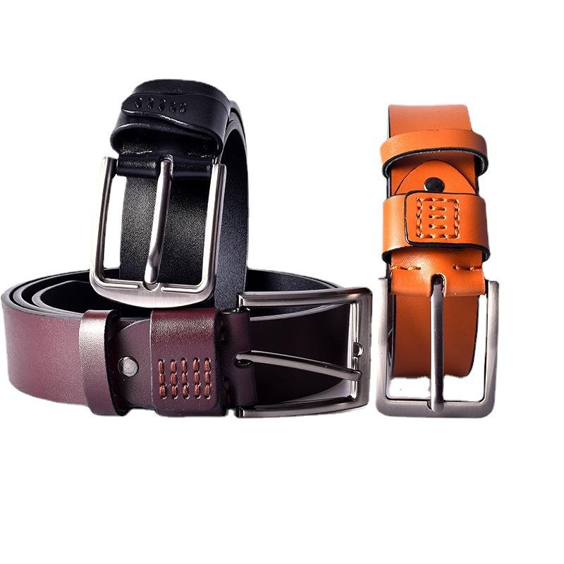 

Belts Men Reversible Casual High Quality Belt Man PU Male Strap Luxury Trouser Jeans Dress For CowboyBelts, Black