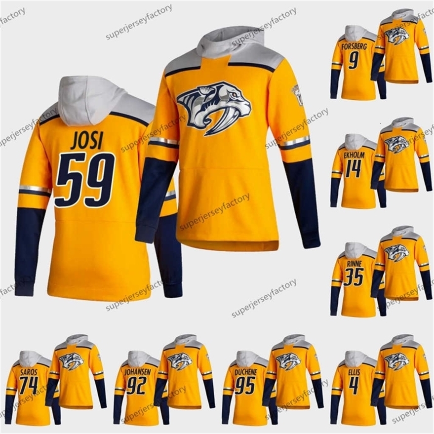 Xfl2020 59 Roman Josi 2021 Reverse Retro Ryan Ellis Matt Duchene Pekka Rinne Johansen Richardson Forsberg Special Hoodie