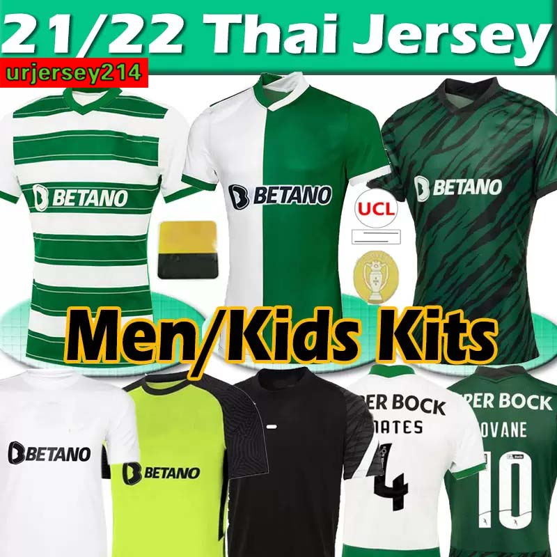 

Sporting CP 21 22 Lisboa soccer jerseys Lisbon Special Jovane Sarabia Vietto 2021 2022 Sporting Clube de football shirt men kids kit maillots de foot top, 21 22 home
