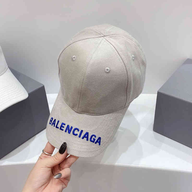 

Hat Paris Balenciga brand high quality Paris hat Baseball Cap star same letter Embroidered Baseball Cap men's and women's cap, Top grade grey embroidered blue