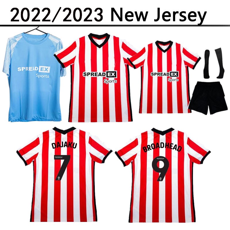 

SUNDERLAND 22 23 soccer jerseys home 2022 2023 camiseta de futbol DAJAKU EMBLETON BROADHEAD Gooch O'NIEN Stewart Xhemajli PRITCHARD NEIL MCGEADY football shirts