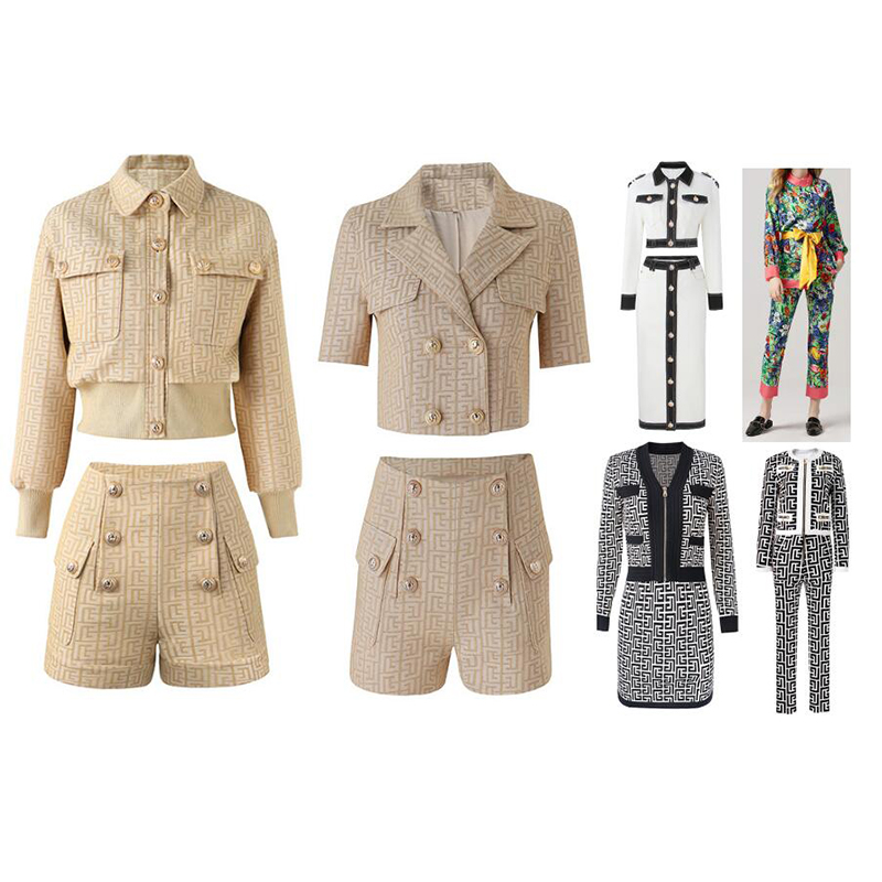 

Womens Two Pieces Shorts Pants or Skirts Luruxy Slim 2 Pc Set Knit Casual Crop Top and Short Skrit Party Clothes Elegant Long Sleeve Floral Clothes-5, Silical gel