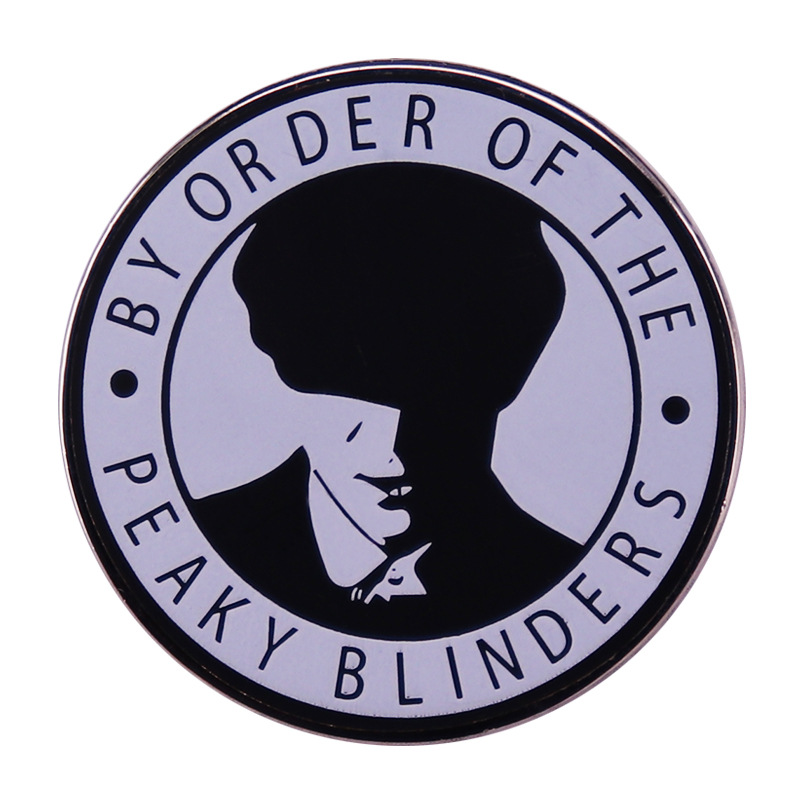 

Peaky Blinders Enamel Pins Brooches Woman Men Backpack Bags Badge Fashion Lapel Jewelry Friends Birthday Gifts, As picture