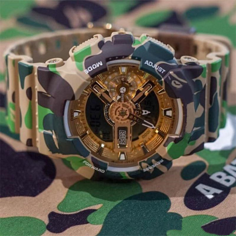 

Iced Out Watch Digital Sports Men's Quartz Watch Automatic Hand Lift Light Waterproof World Time Full Function All hands can be manipulated
