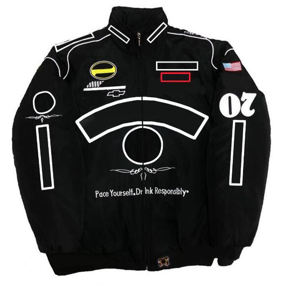 

F1 Formula One racing jacket autumn and winter full embroidered cotton clothing spot sales 68J2