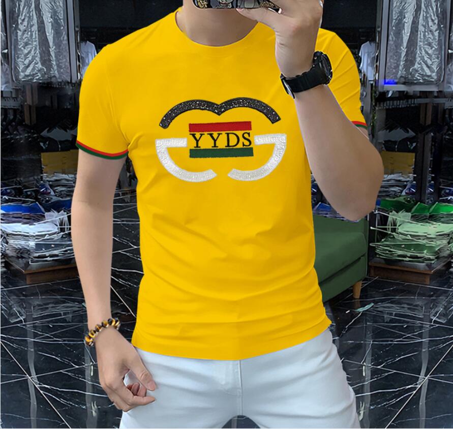 

Men's T-Shirts Japanese trendy brand T-shirt peach heart men and women's round neck cotton short-sleeved double heart love couple, W1