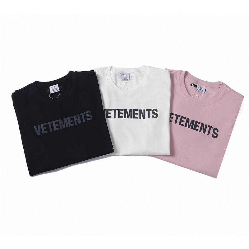

Men' T-Shirts Reflective Logo Designer T-shirt Men Women Quality Tee Don't Look Down Youself And Others Tops Short SleeveMen, Black