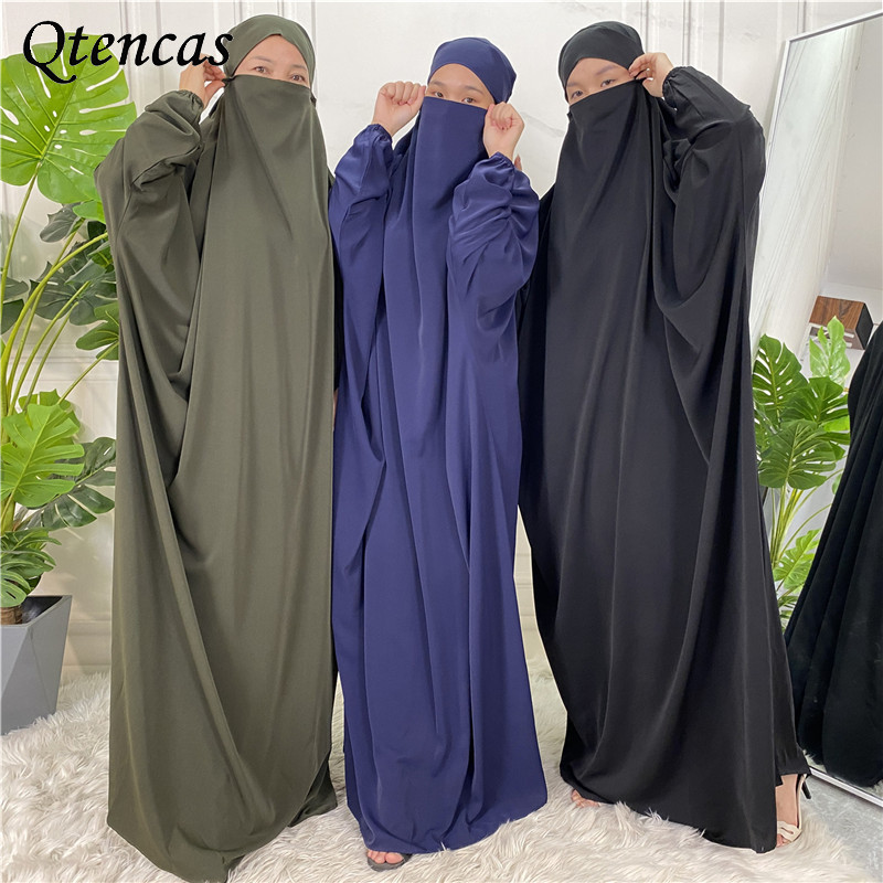 

Ramadan Eid Prayer Garment Muslim Women Hijab Dress Full Cover Hooded Abaya Long Khimar Hijab Jilbeb Islam Jilbab Clothes Niqab