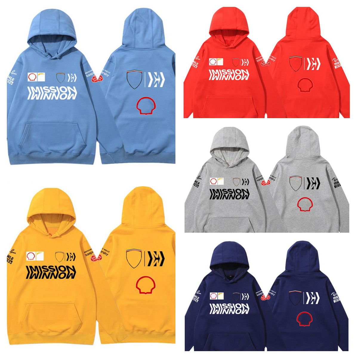 

2022 new team hoodie F1 racing round neck sweater spot sales