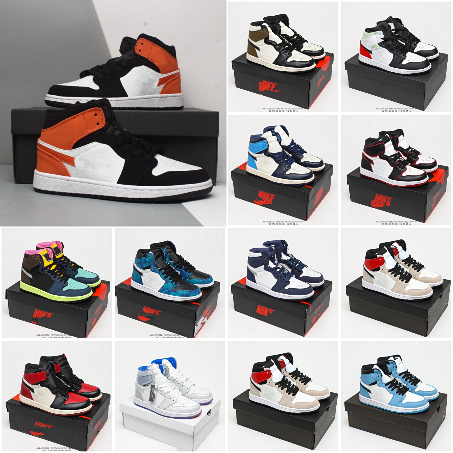 

women men basketball shoes 1 1s unc mid hight gs for jumpman travis csott OG University mocha bred shadow Blue sneakers twist jorden1s jordens trainers jorden1 s, 49