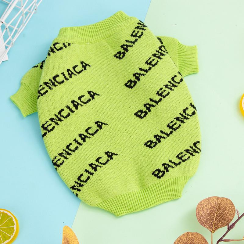 

Dog Apparel Sweater Clothes Autumn Winter Warm Schnauzer Matador Pet Fashion Clothing Coats Small ClothesDog, Green