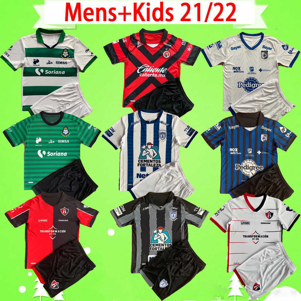 

Adult Kids Kit Queretaro Santos Tijuana Laguna 21 22 soccer jerseys ATLAS PACHUCA boys sets 2021 2022 child mexico liga mx camisetas child