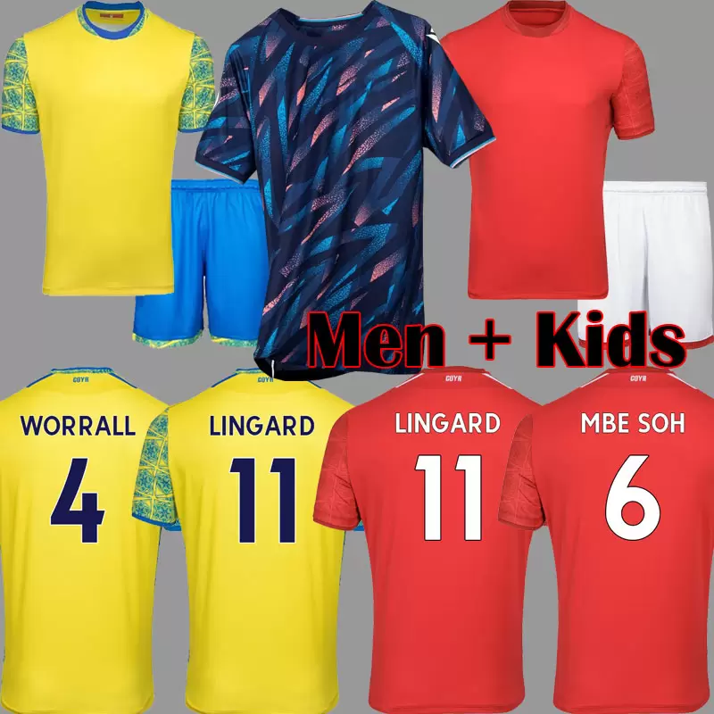 

22 23 Nottingham LINGARD Forest Third Soccer Jerseys Johnson SURRIDGE GRABBAN Awoniyi McKENNA MIGHTEN KROVINOVIC Zinckernagel DAVIS Football Shirts men kids, 22 23 home kids sock