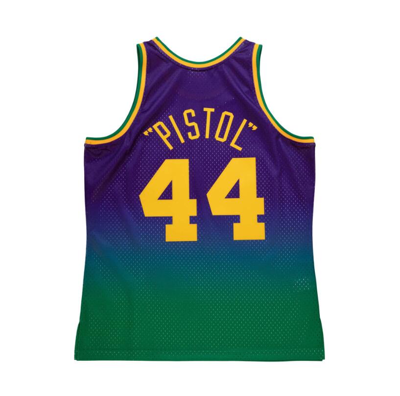 

Stitched Pete Maravich pistoc Fadeaway basketball jersey Mitchell and Ness 1971-72 74-75classic retro jerseys Men Women Youth S-6XL, Stitched jersey