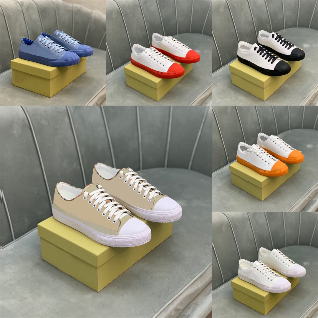 

Designer Casual Shoes Vintage Check Sneakers Classic Stripes Sneaker Cotton Suede Two-tone Print Low-top Canvas Shoes