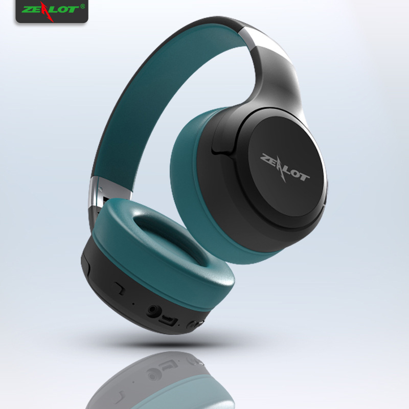 

Hot Luxury designer ZEALOT B28 Wireless Headphones Noise Reduction Bluetooth Earphone Stereo Foldable Sport Headset With Mic LED Digital Display