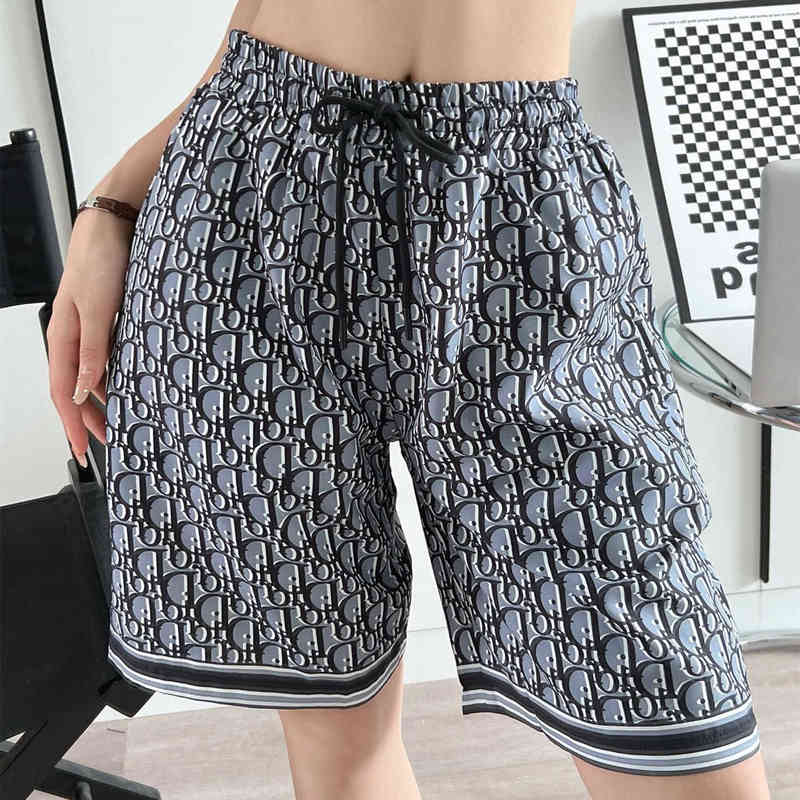 

new shorts drawstring diagonal pocket all over Shorts full straight pants, Black