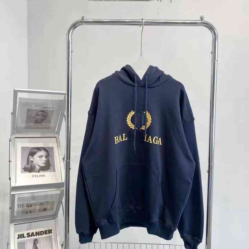 

Double Paris Designer Fathion Balencigas Women B Ins High Quality Trendy Cotton Hooded Plush Sweater Hoodies For Women And Men Size VF48, Thin 2