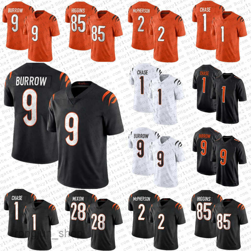 

9 Joe Burrow Cin 1 Ja'marr Jamarr Chase Hommes Cincinnati''Bengals''Football 85 Tee Higgins Jerseys 28 Joe Mixon''nfl''Jersey, Shown