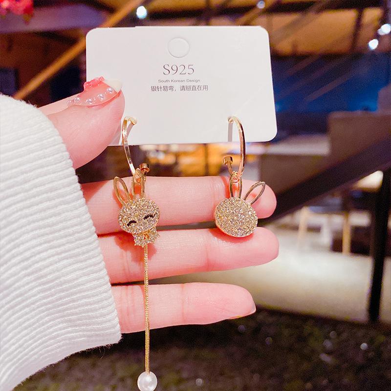 

Dangle & Chandelier Cute Anime Earrings For Women Cartoon Pendant Earring Crystals Pearls Charm Party Gifts 2022 Korean JewelryDangle Chande