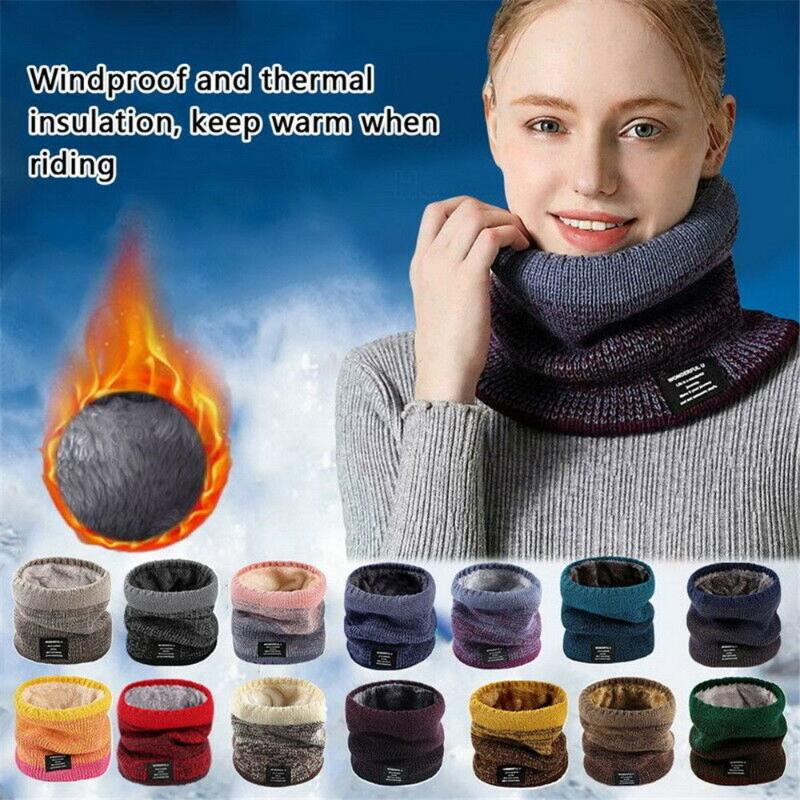 

Bandanas Fashion Warm Soft Men Women Scarf Neck Warmer Thermal Fleece Shawl