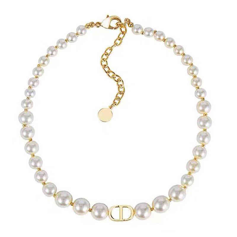 

2022 Factory Wholesale New shell pearl necklace bracelet net red same simple clavicle chain female