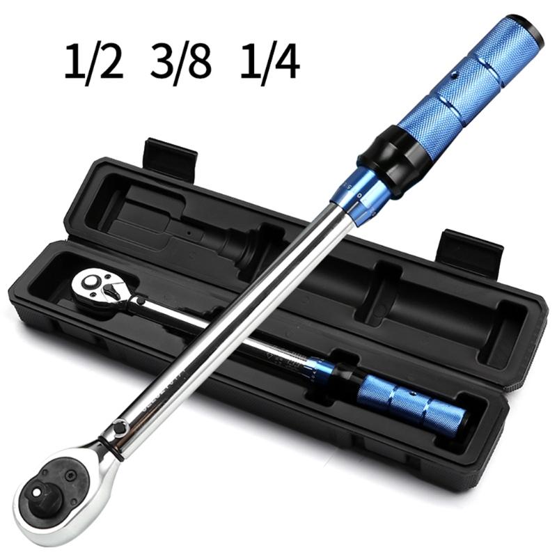 Hand Tools Dual-Direction Torque Wrench Adjustable 1/4&quot; 3/8 &quot;1/2&quot; Drive Tool-image-760799072