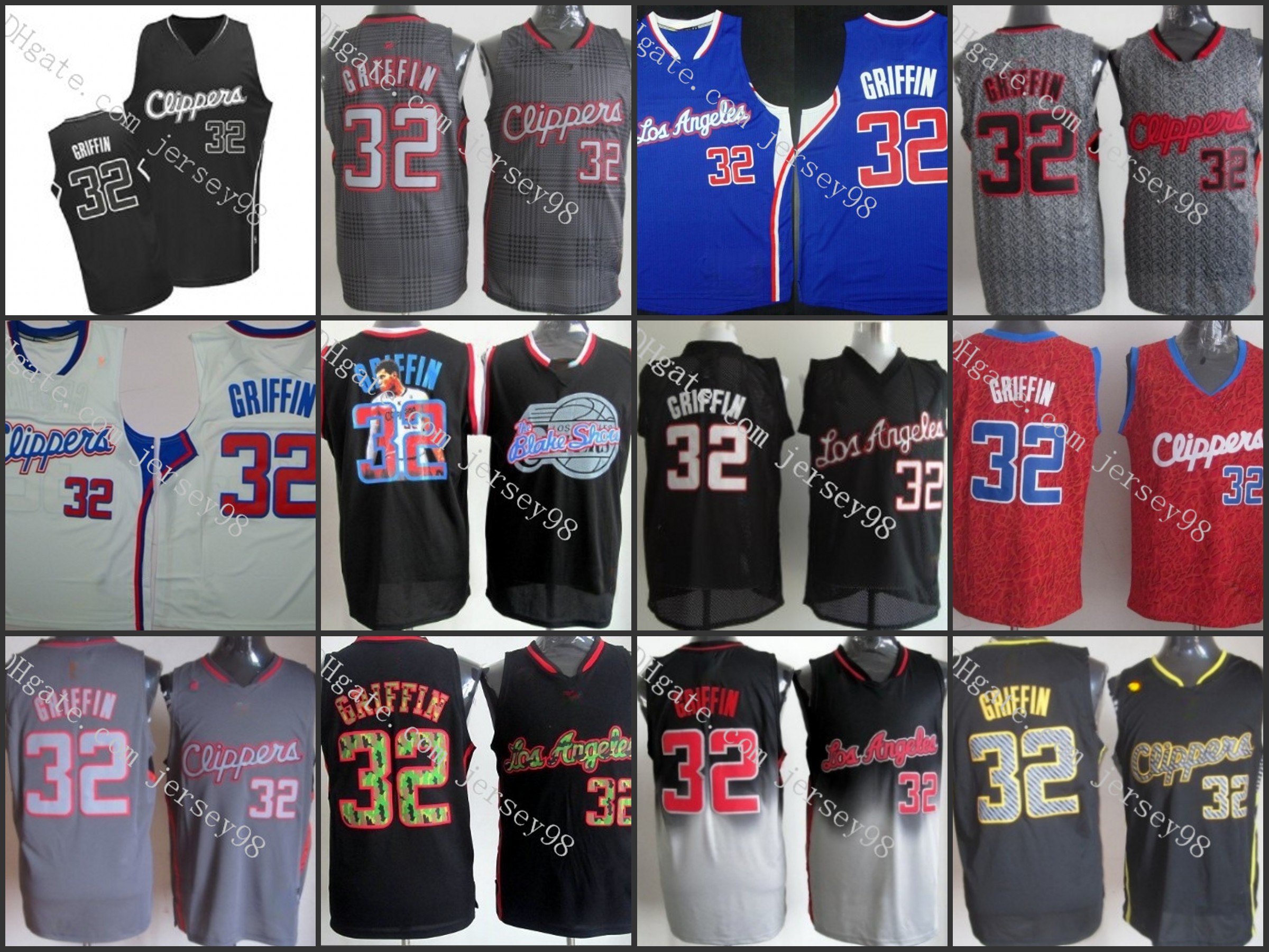 

Los''Angeles''Clippers''Men #32''Blake Griffin men retro Jersey