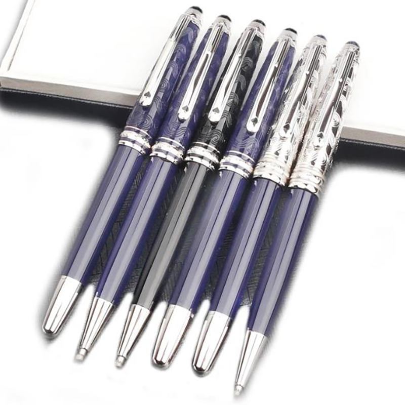 

5A Luxury MSK163 Dark Blue Resin Classic Ballpoint Pen Limited Edition (Around The World In 80 Days) Serial Number