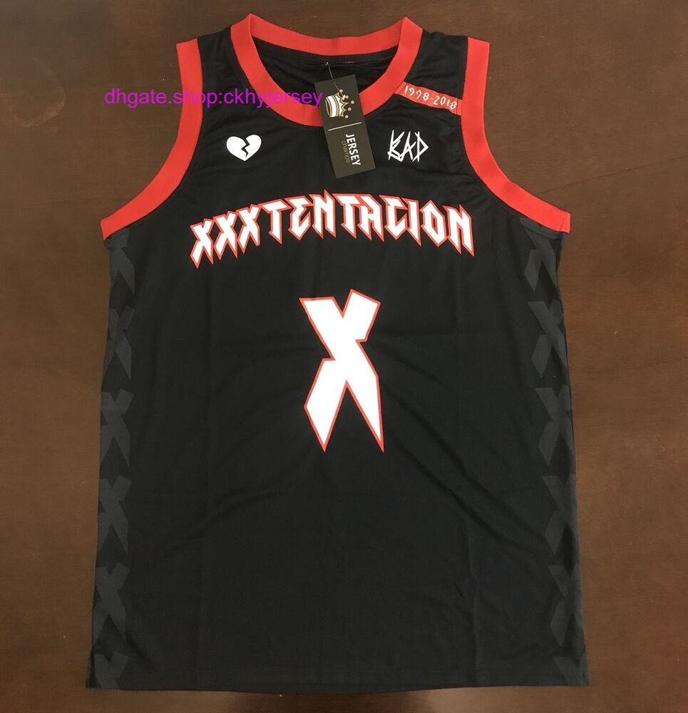 

Cheap Stitched Rare Jersey Champs R.I.P. XXXTentacion Basketball Jersey Mens Kids Throwback Jerseys, Same as picture