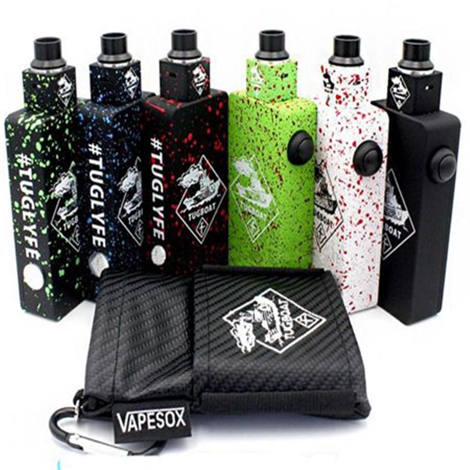 

Tuglyfe Tugboat Box Mod Kit with Colorful Unregulated Cubed RDA Mechanical velocity Portable mod Vaporizer322f