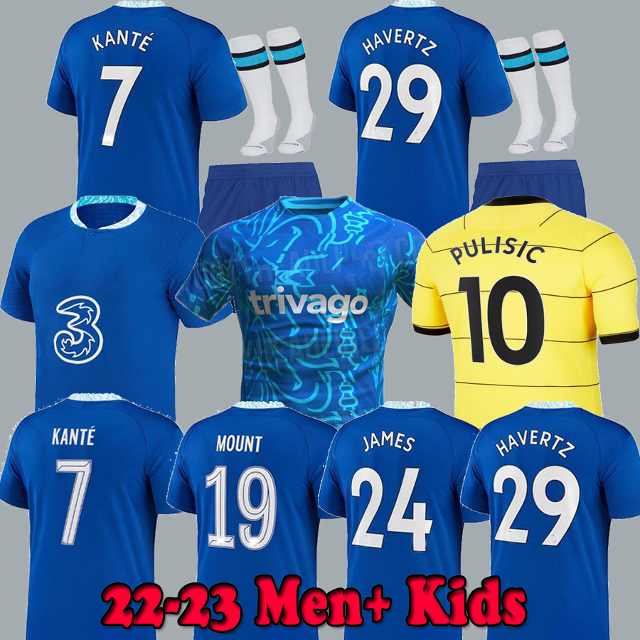 

2023 CFC soccer jerseys LUKAKU ZIYECH PULISIC MOUNT KANTE HAVERTZ WERNER ABRAHAM CHILWELL GIROUD HUDSON-ODOI 2021 2022 SAUL football shirt 21 22 23 men kids kit sets, 21 22 third 3 patch