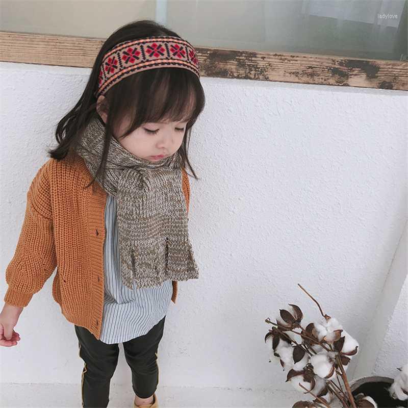 

Scarves Baby Scarf Girl Winter Warmer Scrafs Children Knitted Born Boy Kids Solid Warm Neck Soft Bufanda CapeScarves