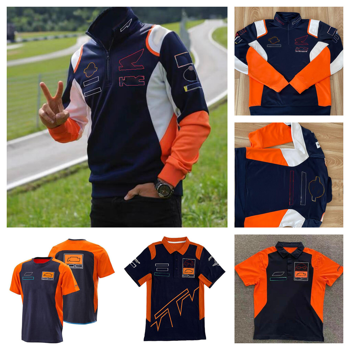 

Motorcycle racing suit 2022 new team hoodie polo suit same custom