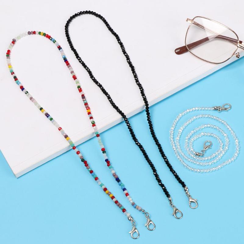 

Sunglasses Rhinestone Beaded Chain Face Mask Lanyards Eyeglasses Strap Cord Holder Neck Anti-lost Accessories Necklace BraceletSunglasses