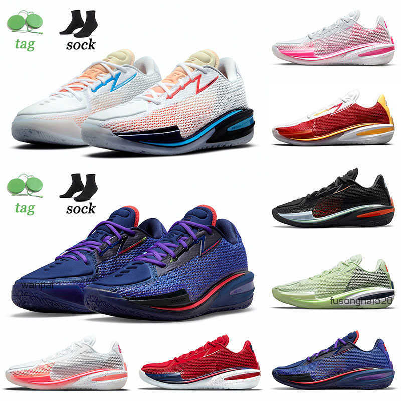 

2022 Zoom G.T. Cut Mens Basketball Shoes Top quality Low Sneakers Man Zapatos Tenis Trainers GT White Laser Blue Ghost Crim OG designer shoes, 36-46 void siren red